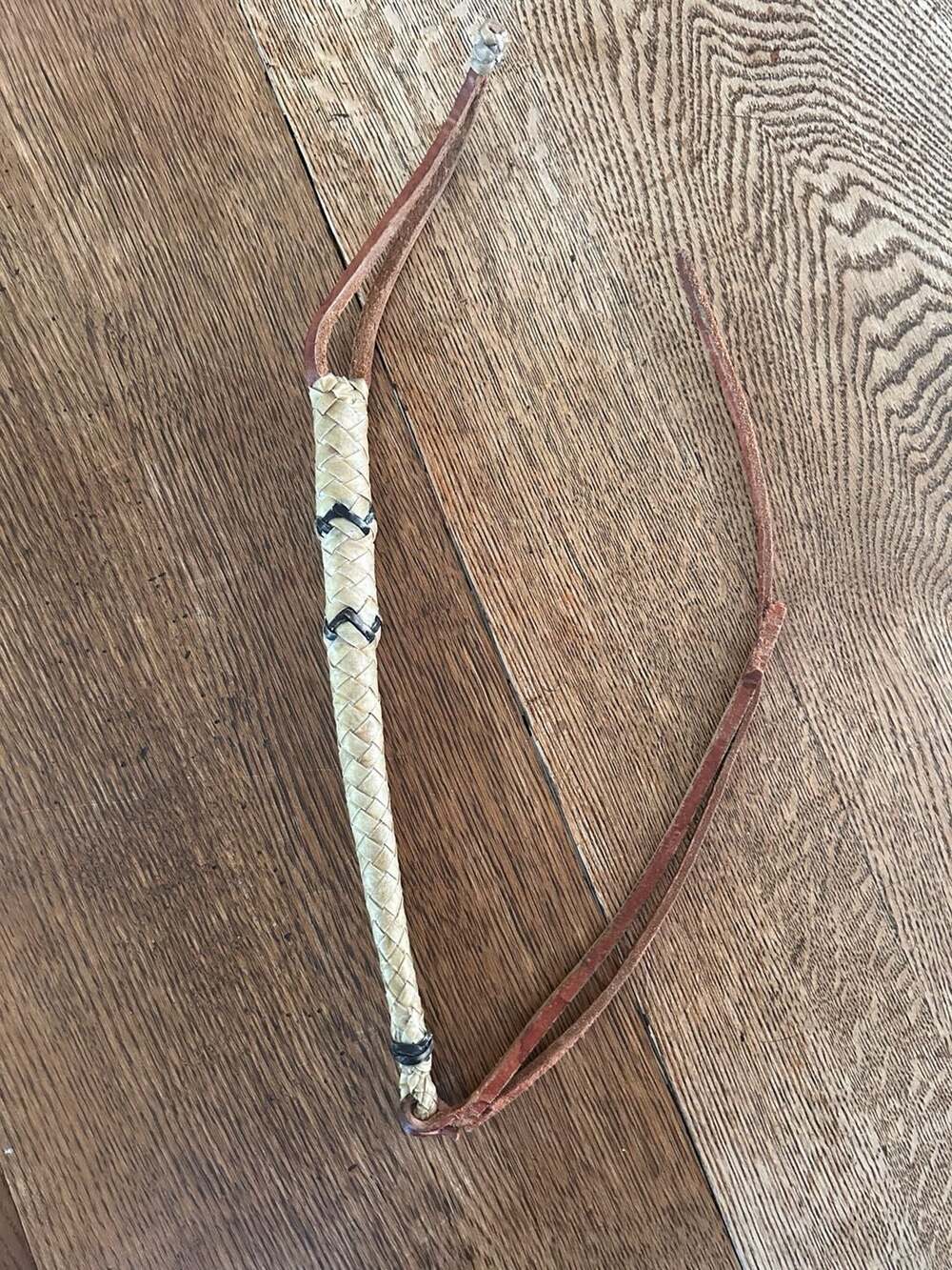Handmade Rawhide Braided Horse Riding Quirt Leather Whip